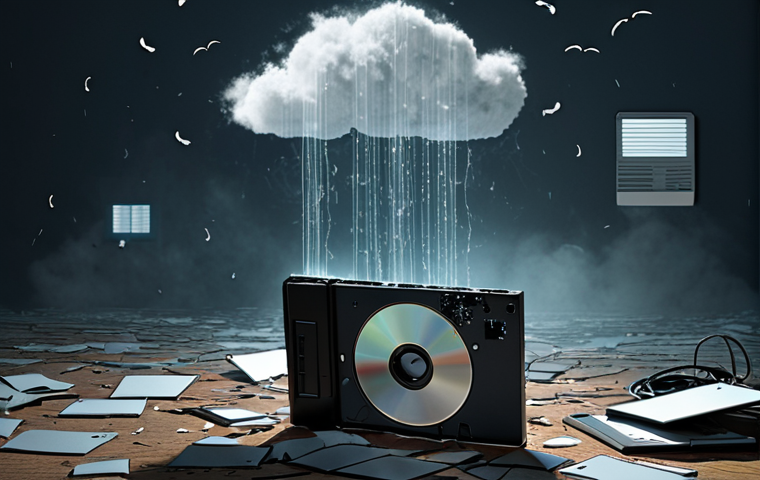 The Illusion of Cloud Safety & Digital Loss**
Prompt: "A person looking distraught at a digital photo album on a cracked, fading screen, with ghostly, pixelated images and files vanishing into thin air. Abstract, broken cloud symbols and obsolete digital storage devices (like a broken floppy disk or scratched CD) are scattered in the background, conveying a strong sense of digital fragility and lost memories. The scene is melancholic, with dim, ethereal lighting emphasizing vulnerability. Realistic, high detail, digital art."
**